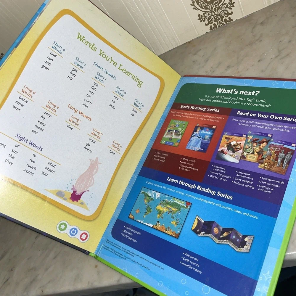 Finding Nemo Lost and Found Disney Leap Reader Book Hardcover Interactive Reader